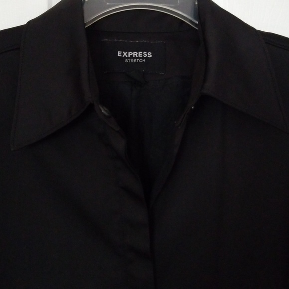 Express stretch black blazer size 13/14 - Picture 3 of 8